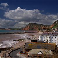 Buy canvas prints of Spring day in Sidmouth by Andy dean