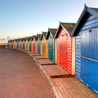Buy canvas prints of Dawlish beach huts by Andy dean