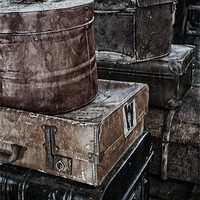 Buy canvas prints of Left luggage by Andy dean