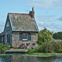 Buy canvas prints of Lock keepers cottage by Andy dean