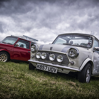 Buy canvas prints of  Minis on show by Andy dean