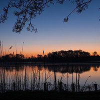 Buy canvas prints of Sunrise on the Mere by Andy dean