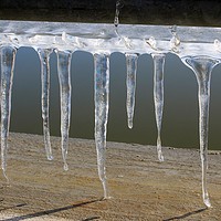 Buy canvas prints of Dancine Icicles Starting To Melt by Donna-Marie Parsons