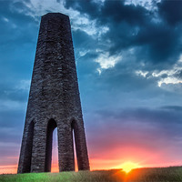 Buy canvas prints of Daymark sunset by kevin wise