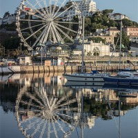 Buy canvas prints of The English Riviera Wheel by kevin wise