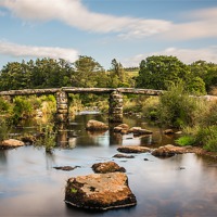 Buy canvas prints of Clapper Bridge by kevin wise