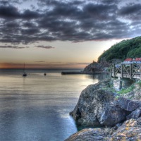 Buy canvas prints of Babbacombe hdr by kevin wise