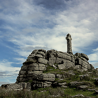 Buy canvas prints of Widgery Cross by kevin wise