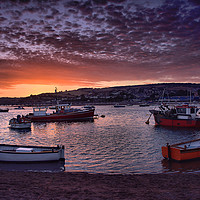 Buy canvas prints of Teignmouth sunset 2                                by kevin wise