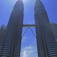 Buy canvas prints of Menara Petronas Towers by Luke Newman
