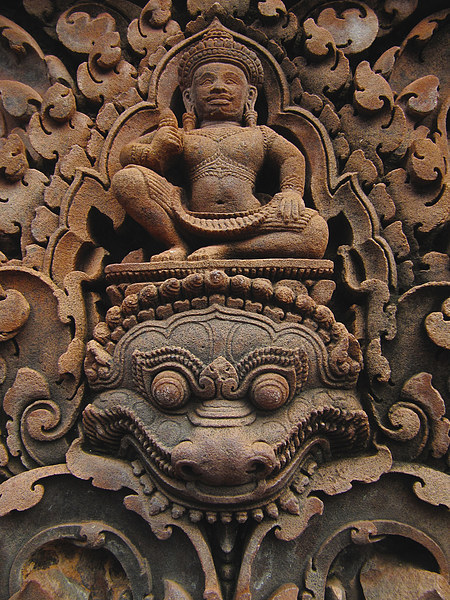 Banteay Srei Carving Picture Board by Luke Newman