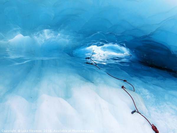 Fox Glacier Tunnel Picture Board by Luke Newman