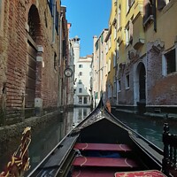 Buy canvas prints of Venice Gondola Ride by Luke Newman