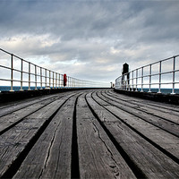 Buy canvas prints of Whitby Pier by Jamie Beck