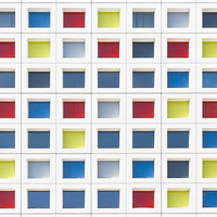 Buy canvas prints of Mondrian Grid Facade by Ankor Light