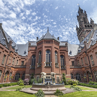 Buy canvas prints of  Inner garden of the peace palace by Ankor Light
