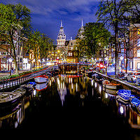 Buy canvas prints of Rijkmuseum at night by Ankor Light