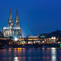Buy canvas prints of Cologne at Blue hours by Ankor Light