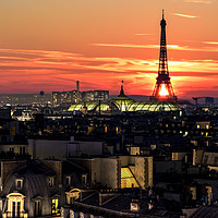 Buy canvas prints of Paris sunset by Ankor Light