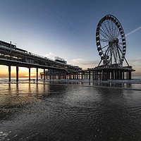 Buy canvas prints of The Scheveningen pier at the sunset by Ankor Light