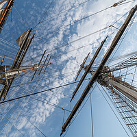 Buy canvas prints of Nautical rope and mast by Ankor Light