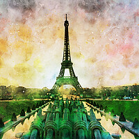 Buy canvas prints of Eiffel tower by Ankor Light