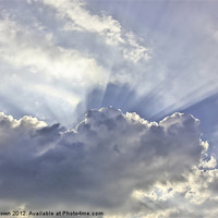 Buy canvas prints of Sunrays in the Sky by Buster Brown