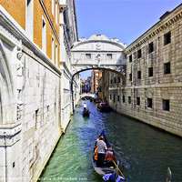 Buy canvas prints of The Bridge of Sighs, Venice by Buster Brown