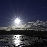 Buy canvas prints of Sunburst at Blackness Beach by Buster Brown