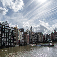 Buy canvas prints of Amsterdam Canal. by Buster Brown
