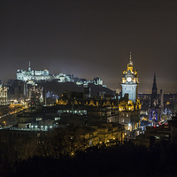 Buy canvas prints of Edinburgh City Skyline by Buster Brown