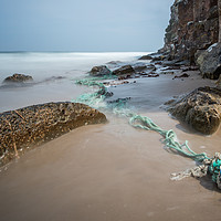 Buy canvas prints of Lossiemouth Beach Rope by Buster Brown