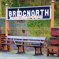 Buy canvas prints of Bridgnorth Railway Platform by philip milner