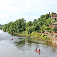 Buy canvas prints of  Downriver On The Severn by philip milner