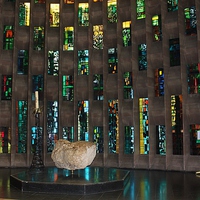 Buy canvas prints of  Coventry Cathedral Font by philip milner