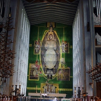 Buy canvas prints of  Coventry Cathedral Tapestry by philip milner