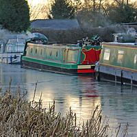 Buy canvas prints of Frost On The Canal by philip milner