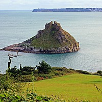Buy canvas prints of Thatchers Rock Torquay by philip milner