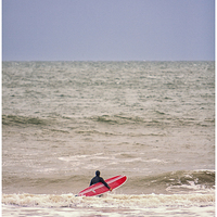 Buy canvas prints of Boscome surfer by stuart bennett