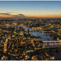 Buy canvas prints of London Skyline Sunset by stuart bennett