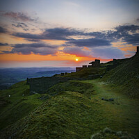 Buy canvas prints of Sunset on Clee Hill, Shropshire by Shawn Nicholas