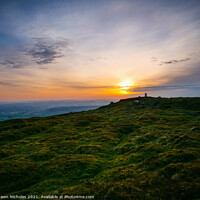 Buy canvas prints of Clee Hill Summit in Shropshire by Shawn Nicholas