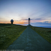 Buy canvas prints of Evening Sky, Clee Hill Summit in Shropshire by Shawn Nicholas