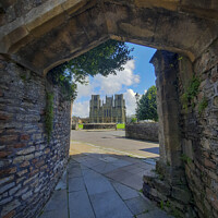 Buy canvas prints of Archway leading to Wells Cathedral by Shawn Nicholas
