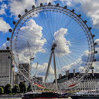 Buy canvas prints of The London Eye by Shawn Nicholas