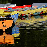 Buy canvas prints of Boat for hire by Steve Adams