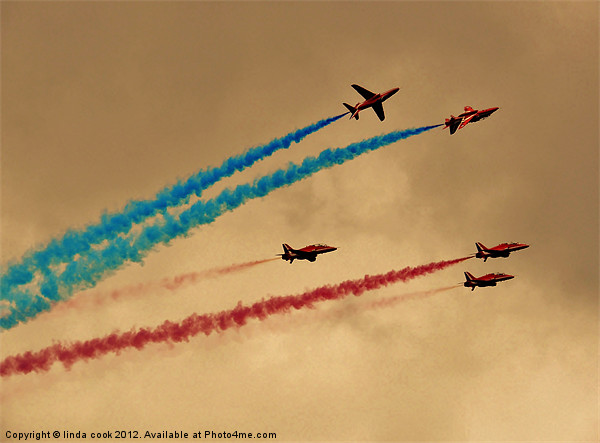 raf red arrows team Picture Board by linda cook
