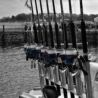Buy canvas prints of Fishing Rods by Ian Cocklin