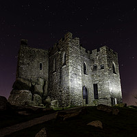 Buy canvas prints of Carnbrea Castle at Night, Cornwall by Ian Cocklin