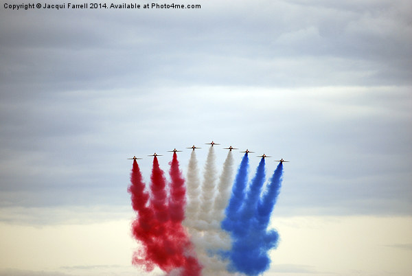 Red Arrows flying over Marham Norfolk Picture Board by Jacqui Farrell